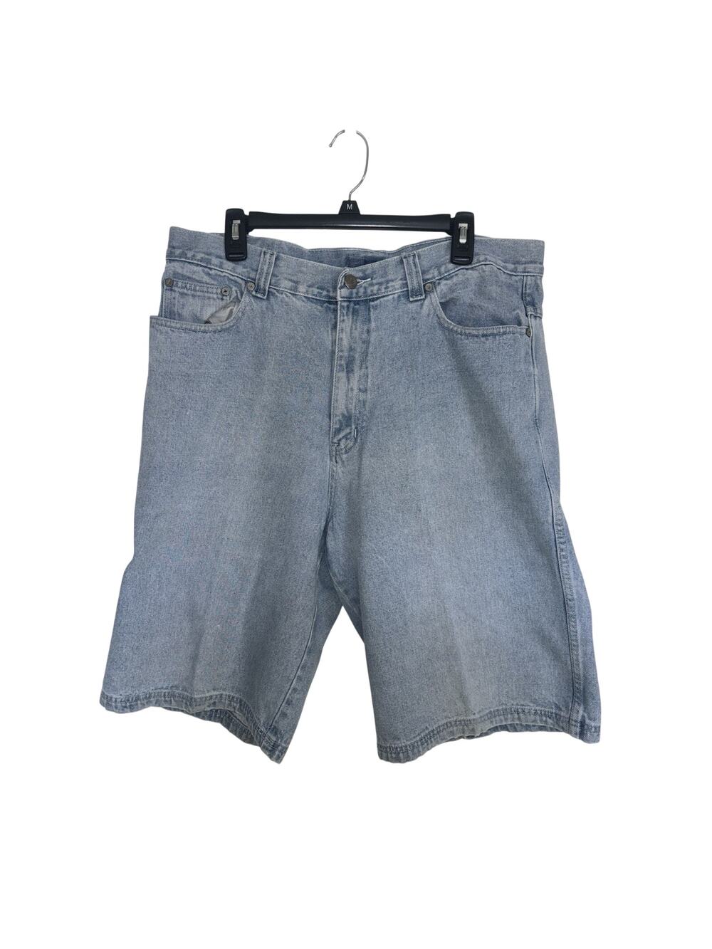 Vtg 90s LaCoste Light Wash Denim Shorts Men’s 38 Baggy Relaxed Fit Jorts